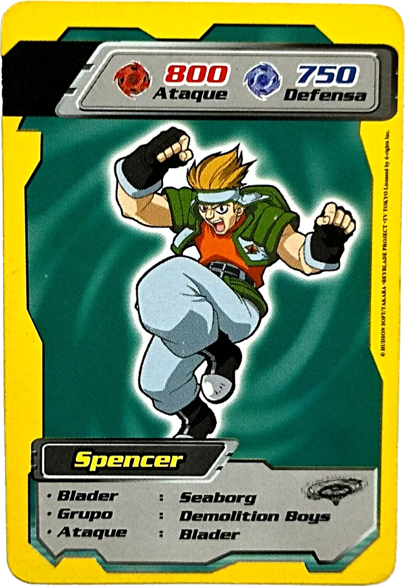 Kidys card 24, Spencer — front